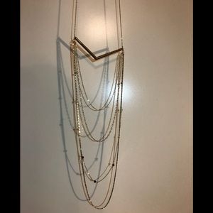 Gold layered necklace